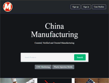 Tablet Screenshot of manufacturingchina.com